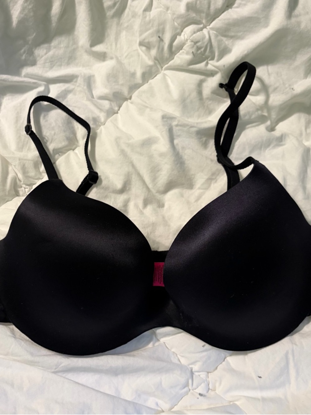 34b La Senza Everyday Black T-Shirt Bra - Smooth Padded Support
